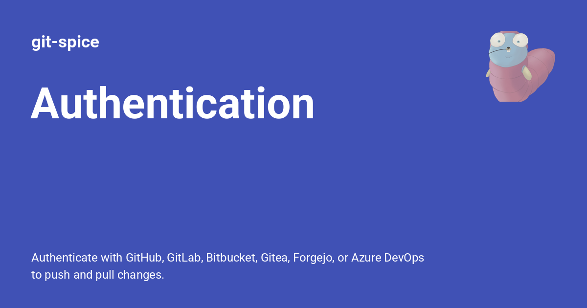 Authentication - git-spice